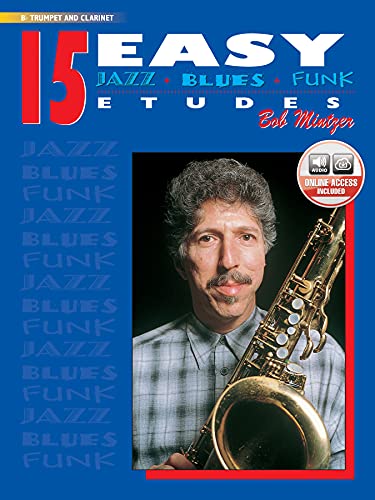 15 Easy Jazz, Blues & Funk Etudes - Bb Instr
