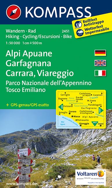 Alpi Apuane Garfagnana 2451 08 Gps Wp Ko