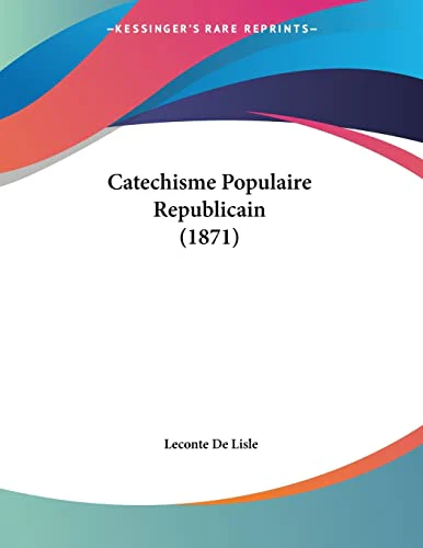 Catechisme Populaire Republicain (1871)