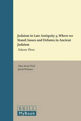 Judaism in Late Antiquity 3. Where we Stand: Issues and Debates in Ancient Judaism
