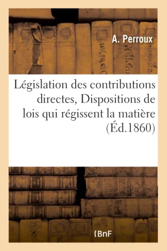 Législation Des Contributions Directes