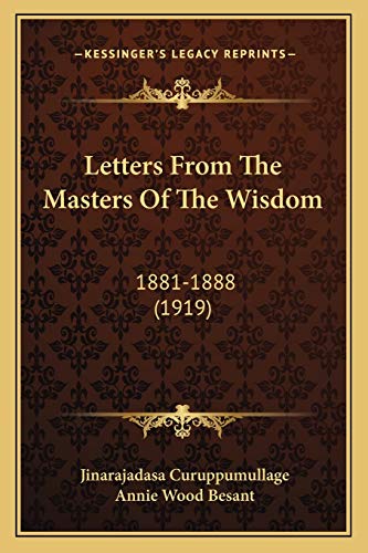 Letters From The Masters Of The Wisdom