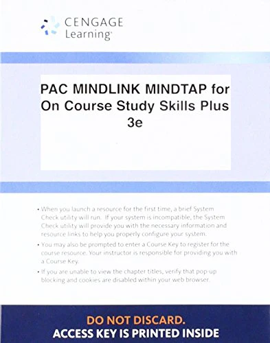Lms Integrated for Mindtap College Success, 1 Term (6 Months) Printed Access Card for Downing's on Course Study Skills Plus, 3rd