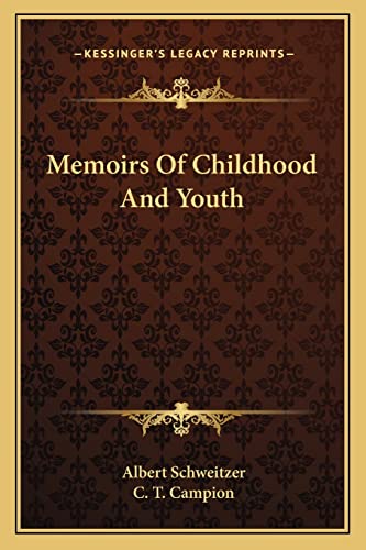 Memoirs Of Childhood And Youth