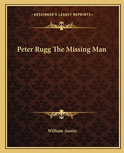 Peter Rugg The Missing Man