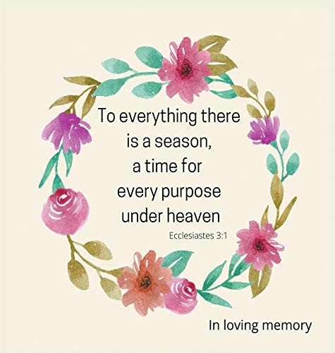 Religious Condolence Book for Funerals (Hardcover)