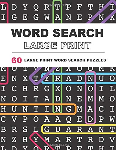 Word Search Puzzles Large Print: Large print word search, Word search books, Word search books for adults, Adult word search books, Word search puzzle books, Extra large print word search